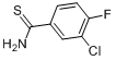 3-氯-4-氟硫代苯甲酰胺分子式结构图