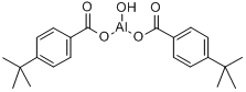 二[4-(1,1-二甲基乙基)苯甲酰-氧]氢氧化铝;二[4-叔丁基苯甲酸]氢氧化铝分子式结构图