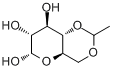 4,6-亚乙基-alpha-D-葡萄糖分子式结构图