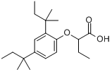 2-(2,4-二特戊基苯氧基)丁酸分子式结构图