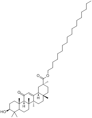 硬脂醇甘草亭酸酯分子式结构图