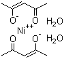 乙酰丙酮镍二水合物分子式结构图