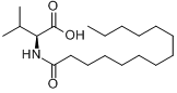 N-十四碳酰基-L-缬氨酸分子式结构图