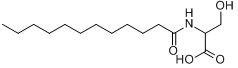 N-十二碳酰-L-丝氨酸;1-月桂酰-L-丝氨酸分子式结构图