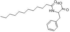 N-十二碳酰基-L-苯丙氨酸分子式结构图