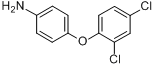 2,4-二氯-4'-氨基二苯醚;4-(2,4-二氯苯氧基)苯胺分子式结构图