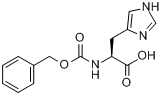 N-Cbz-L-组氨酸;N-苄氧羰基-L-组氨酸分子式结构图