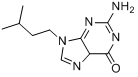 2-氨基-9-(3-甲基丁基)-3H-嘌呤-6-酮分子式结构图