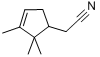 2-(2,2,3-三甲基-1-环戊-3-烯基)乙腈分子式结构图