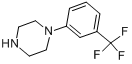 1-(3-三氟甲基苯基)哌嗪分子式结构图