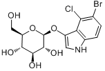 5-溴-4-氯-3-吲哚基-beta-D-吡喃葡糖苷分子式结构图