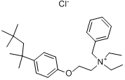 苯氯苄铵;奥他苄铵;奥他氯铵;辛芬分子式结构图