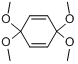 3,3,6,6-四甲氧基-1,4-环己二烯分子式结构图