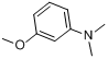 3-二甲基氨基苯甲醚;N,N-二甲基间甲氧基苯胺分子式结构图