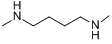 N,N'-二甲基-1,4-丁烷二胺分子式结构图