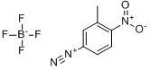 冰染重氮组分34;2-甲基-4-硝基重氮苯分子式结构图