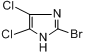 2-溴-4,5-二氯咪唑分子式结构图