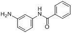 N-(3-氨基苯基)苯甲酰胺;N-(间氨基苯基)苯甲酰胺分子式结构图