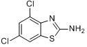 2-氨基-4,6-二氯苯并噻唑分子式结构图