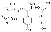 酒石酸辛弗林;1-(4-羟基苯基)-2-(甲基氨基)乙醇酒石酸盐分子式结构图