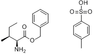 L-异亮氨酸苄酯对甲苯磺酸盐分子式结构图