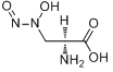 (2S)-2-氨基-3-(N-羟基-N-亚硝基氨基)丙酸;3-(羟基亚硝基氨基)丙氨酸分子式结构图