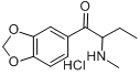 2-甲基氨基-1-(3',4'-亚甲二氧基苯基)丁-1-酮盐酸盐分子式结构图