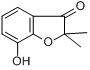 7-羟基-2,2-二甲基-3(2H)-苯并呋喃酮分子式结构图