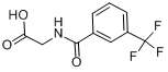 间三氟甲基马尿酸;N-[3-(三氟甲基)苯甲酰基]甘氨酸分子式结构图