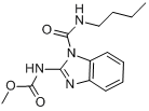 苯菌灵;1-正丁胺基甲酰-苯并咪唑-2-氨基甲酸甲酯分子式结构图