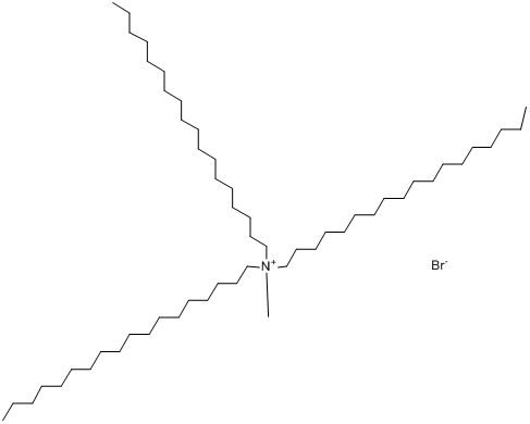 三(十八烷基)甲基溴化铵分子式结构图