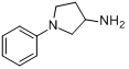 1-苯基吡咯烷-3-胺分子式结构图