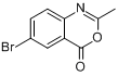 6-溴-2-甲基-4H-3,1-苯并恶嗪-4-酮分子式结构图