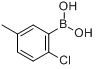 2-氯-5-甲基苯硼酸分子式结构图