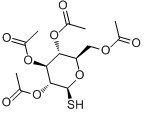 1-硫代-b-D-葡萄糖四乙酸酯分子式结构图