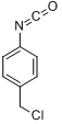 4-氯甲基苯基异氰酸酯分子式结构图