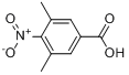 4-硝基-3,5-二甲基苯甲酸分子式结构图