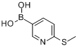 6-(甲硫基)吡啶-3-硼酸分子式结构图