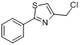 4-(氯甲基)-2-苯基-1,3-噻唑分子式结构图