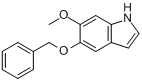 5-苄氧基-6-甲氧基吲哚分子式结构图