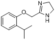 非诺沙唑啉;2-(2-异丙基苯氧甲基)-2-咪唑啉分子式结构图