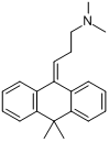 美利蒽;美利曲辛;二甲胺丙烯蒽;3-[10,10-二甲基-9(10H)-蒽亚基]-N,N-二甲基-1-丙胺分子式结构图