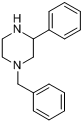 N-1-苄基-3-苯基哌嗪分子式结构图