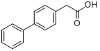 4-联苯乙酸分子式结构图
