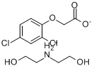 2,4-二氯苯氧乙酸二乙醇胺盐分子式结构图