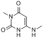 3-甲基-6-甲基氨基尿嘧啶分子式结构图