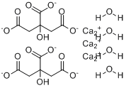 柠檬酸钙(四水)分子式结构图