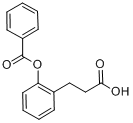 3-[2-(苯甲酰氧)苯基]丙酸分子式结构图