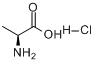 L-丙氨酸盐酸盐分子式结构图