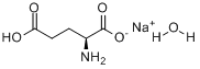 谷氨酸钠一水合物;L-2-氨基戊二酸钠一水合物分子式结构图